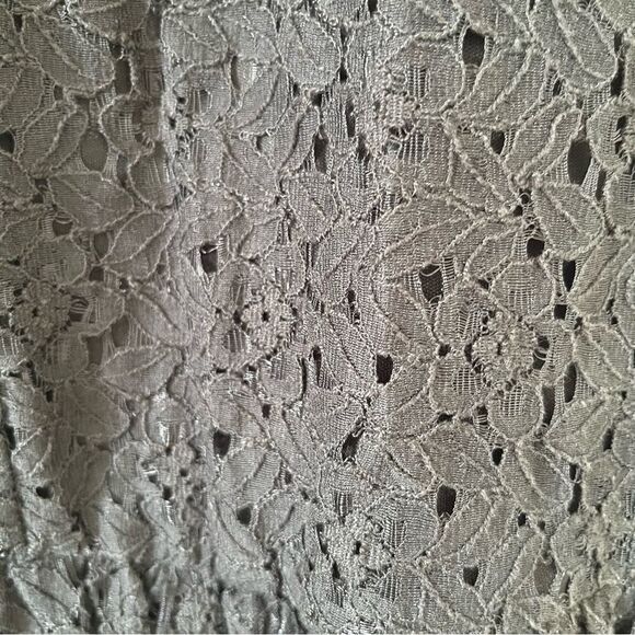 Clockhouse Elements Black Fit & Flair Eyelet Pearlized Peter Pan Collar Blouse - Picture 6 of 7